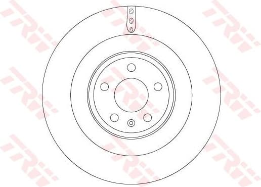 Brake Disc TRW SINGLE DF6343S