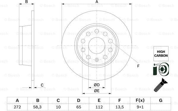 Brake Disc 0986479F23