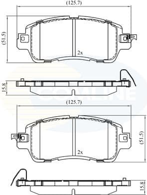 Brake Pad Set, disc brake CBP36115