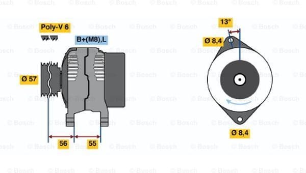 Alternator 0986040370