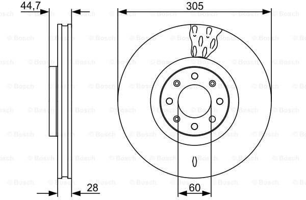 Brake Disc 0986479531