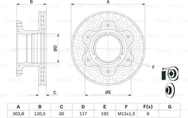 Brake Disc 0986479E47 - image 5