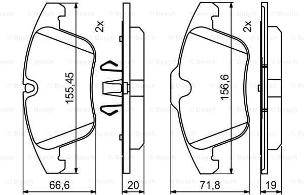 Brake Pad Set, disc brake 0986494830 - image 7