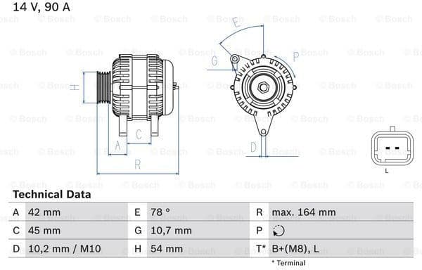 Alternator 0986082810