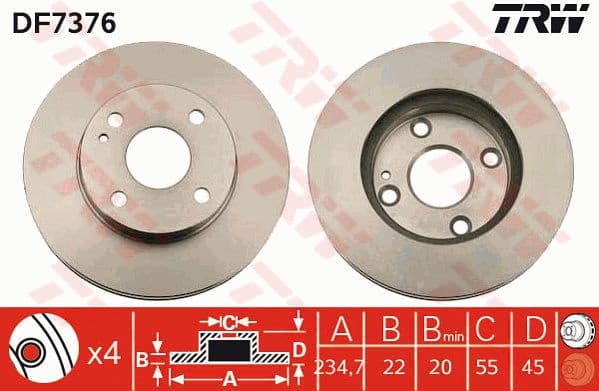 Brake Disc DF7376