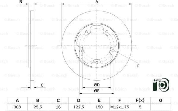 Brake Disc 0986479F44