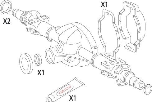 Gasket Set, differential 19536223 - image 2