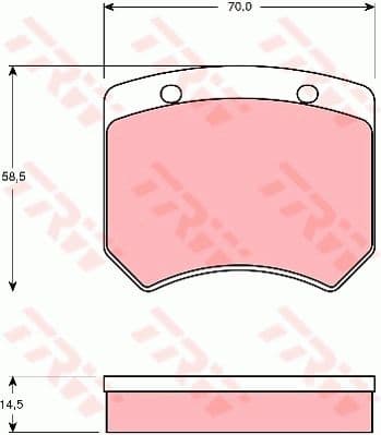 Brake Pad Set, disc brake COTEC GDB973