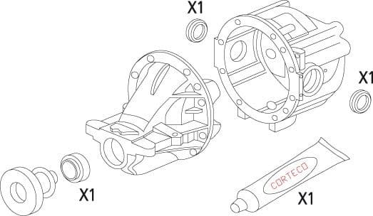 Gasket Set, differential 19536215