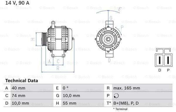 Alternator 0986080320