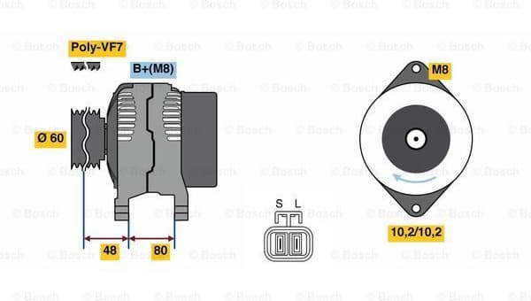 Alternator 0986049800