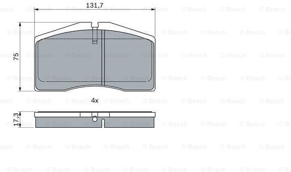 Brake Pad Set, disc brake 0986494950 - image 7