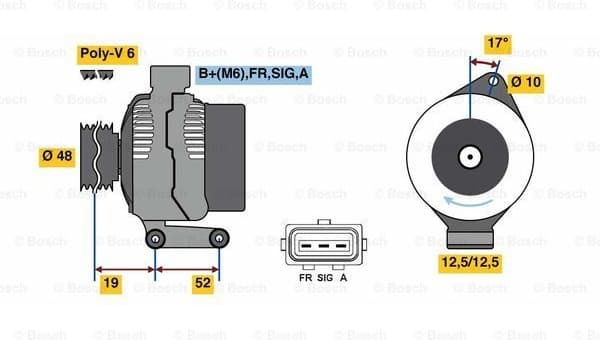 Alternator 0986080440