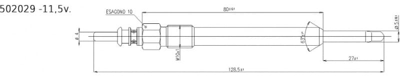 Glow plug ECO 502029