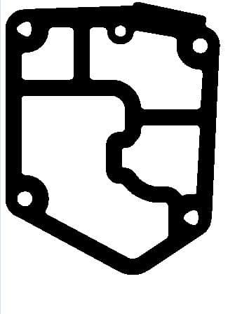 Gasket oil filter flange housing 530.821