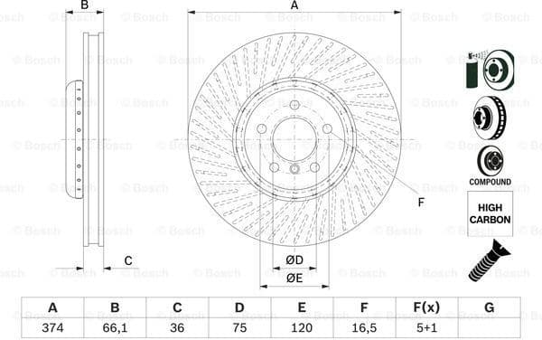 Brake Disc 0986479E28 - image 5