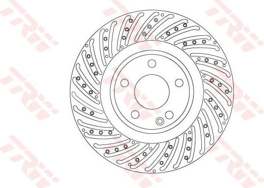 Brake Disc TRW SINGLE DF6633S