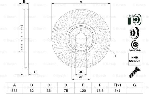 Brake Disc 0986479E26 - image 2