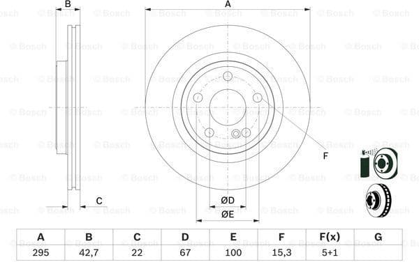 Brake Disc 0986479F75