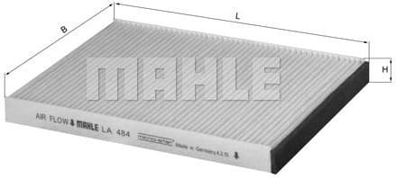 Filter, cabin air LA484