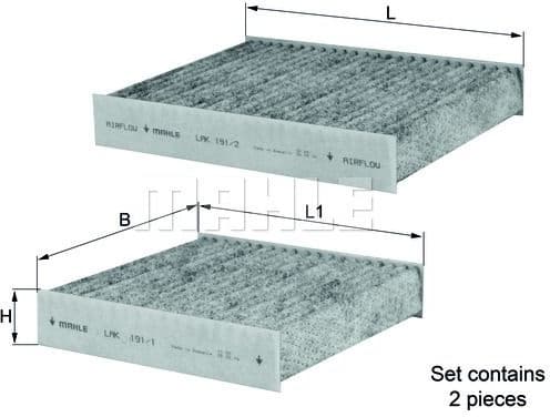 Filter, cabin air LAK191/S