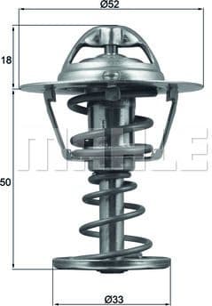 Thermostat, coolant BEHR TX12682D