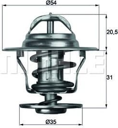 Thermostat, coolant BEHR TX1392D