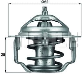 Thermostat, coolant BEHR TX6488