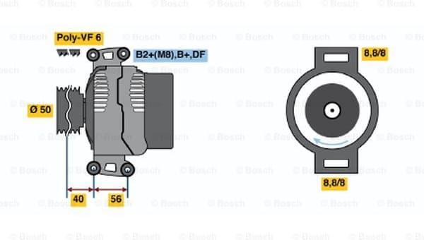 Alternator 0986047660