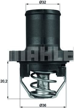 Thermostat, coolant BEHR TI4789