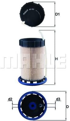 Filter diesel fuel KX492