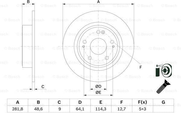 Brake Disc 0986479F76