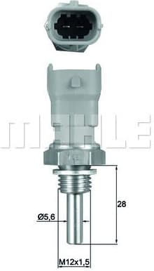 Sensor, coolant temperature BEHR TSE10