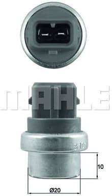 Sensor, coolant temperature BEHR TSE23