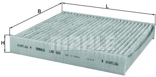 Filter, cabin air LAK922