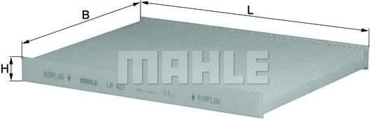 Filter, cabin air LA463