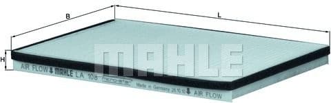 Filter, cabin air LA108