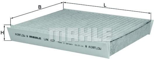 Filter, cabin air LAK457