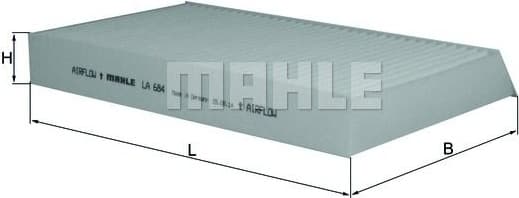 Filter, cabin air LA684