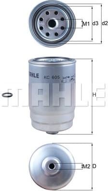 Filter diesel fuel KC605D