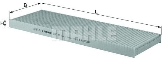Filter, cabin air LAK49