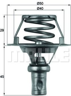 Thermostat, coolant BEHR TX6691D