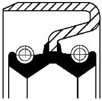 Shaft Seal, wheel hub 49372944