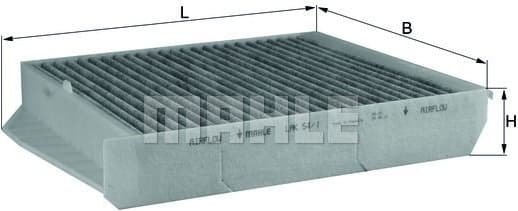 Filter, cabin air LAK54/1