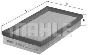 Air Filter LX1781/2