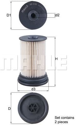 Filter diesel fuel KX516/S - image 2