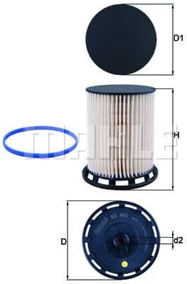 Filter diesel fuel KX493D