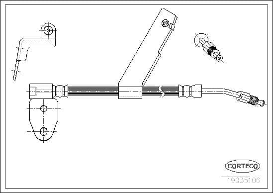 Brake Hose 19035106