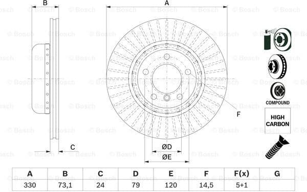 Brake Disc 0986479E23 - image 5