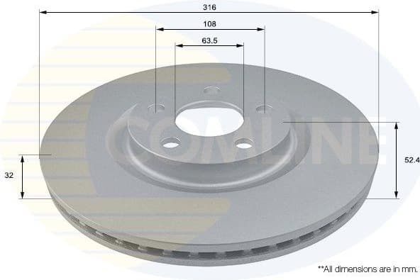 Brake Disc COATED ADC1289V